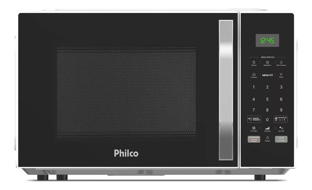 Micro-ondas 33l Philco Teclas Fáceis Limpa Fácil 1400w