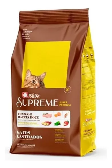 Ração Quatree Supreme gatos castrados